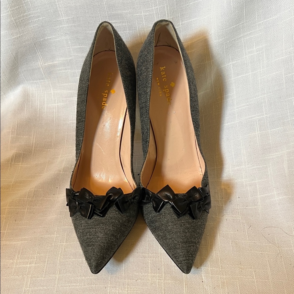 Kate Spade Charcoal and Black Heels